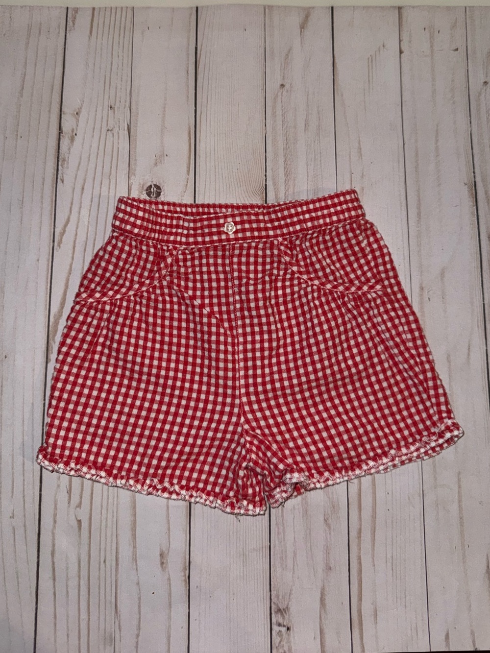 Okie Dokie gingham shorts